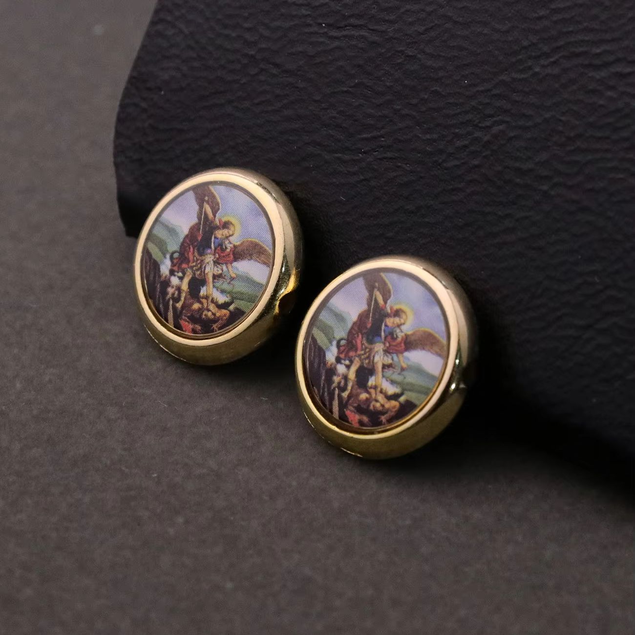 Jewelry Making Michaels - 20Pcs 라운드 대천사 세인트 마이클 아이콘