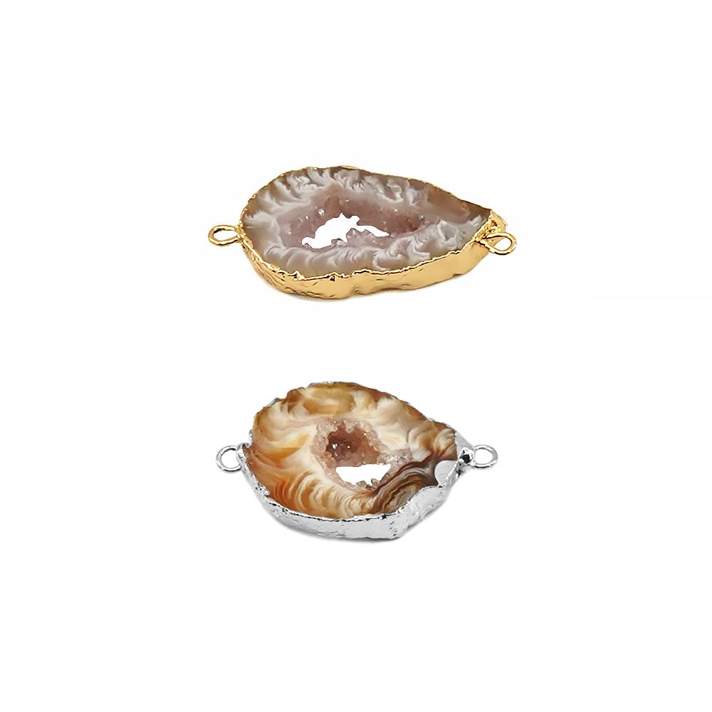 Jewelry Making With Stones - Irregualr 천연 마노 Geode Druzy 스톤