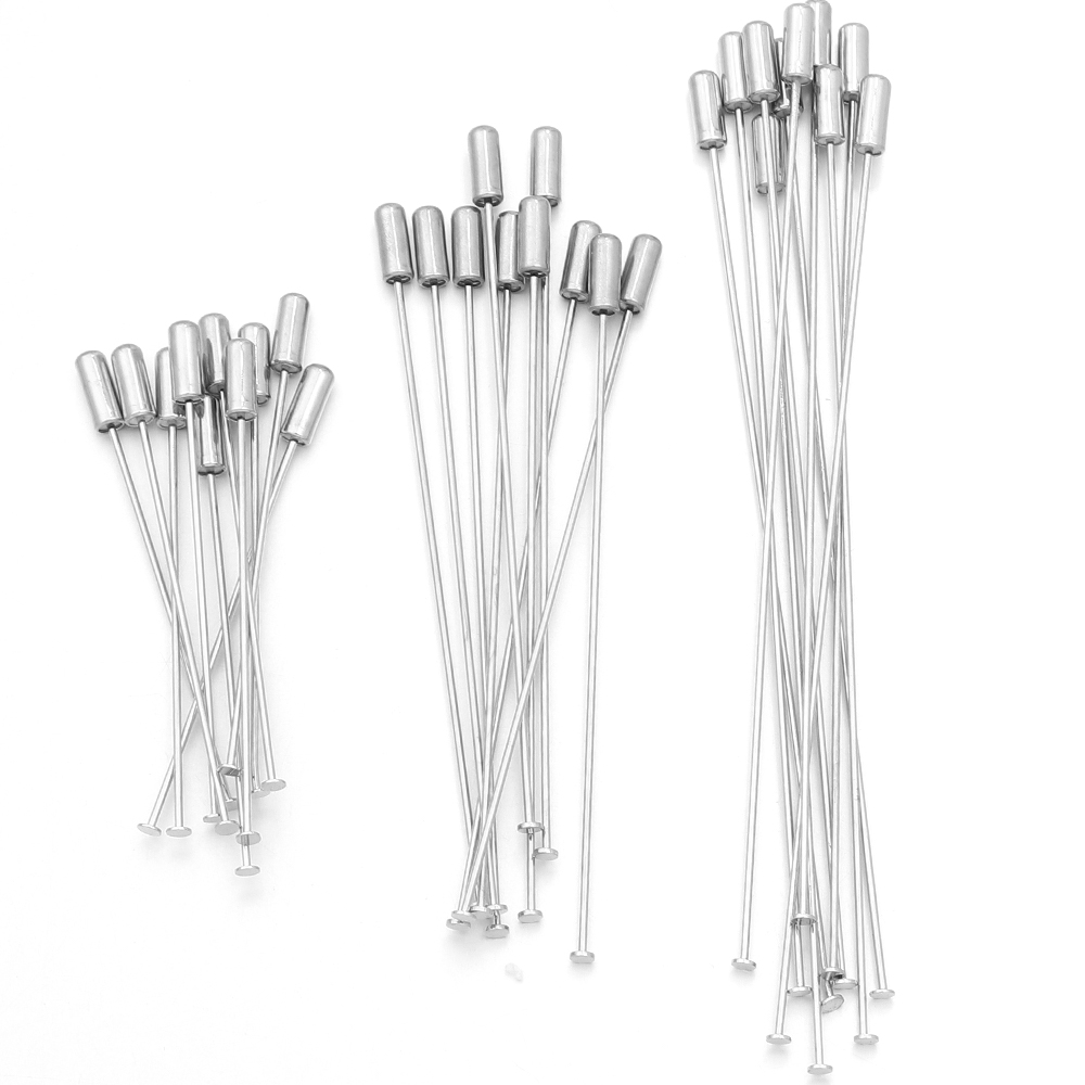 Jewelry Making Head Pins - 10개 60/90/120mm 구리 브로치 핀 플랫