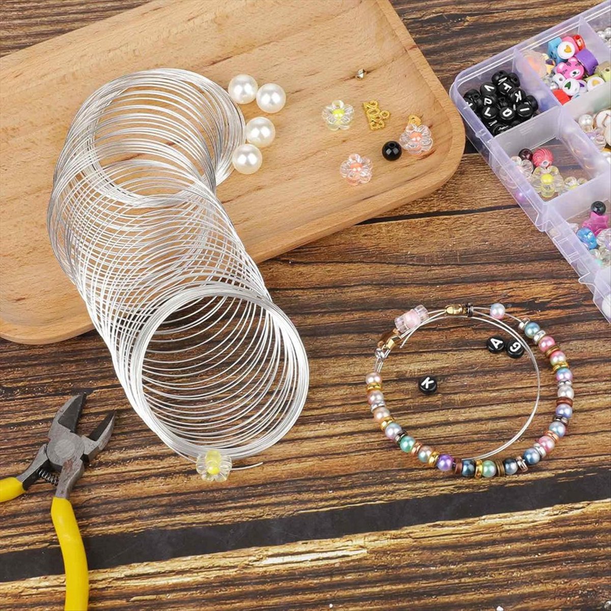 Memory Wire Bracelet - 【쿠폰!】{0}300 루프 브레이슬릿 와이어 주얼리 와이어