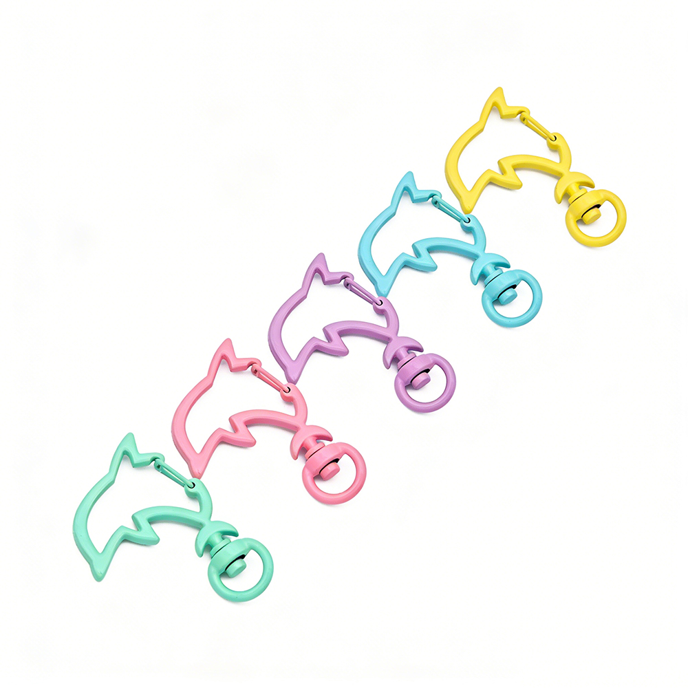 Jewelry Making Metal Supplies - 10pcs 캔디 색상 금속 돌고래 스냅