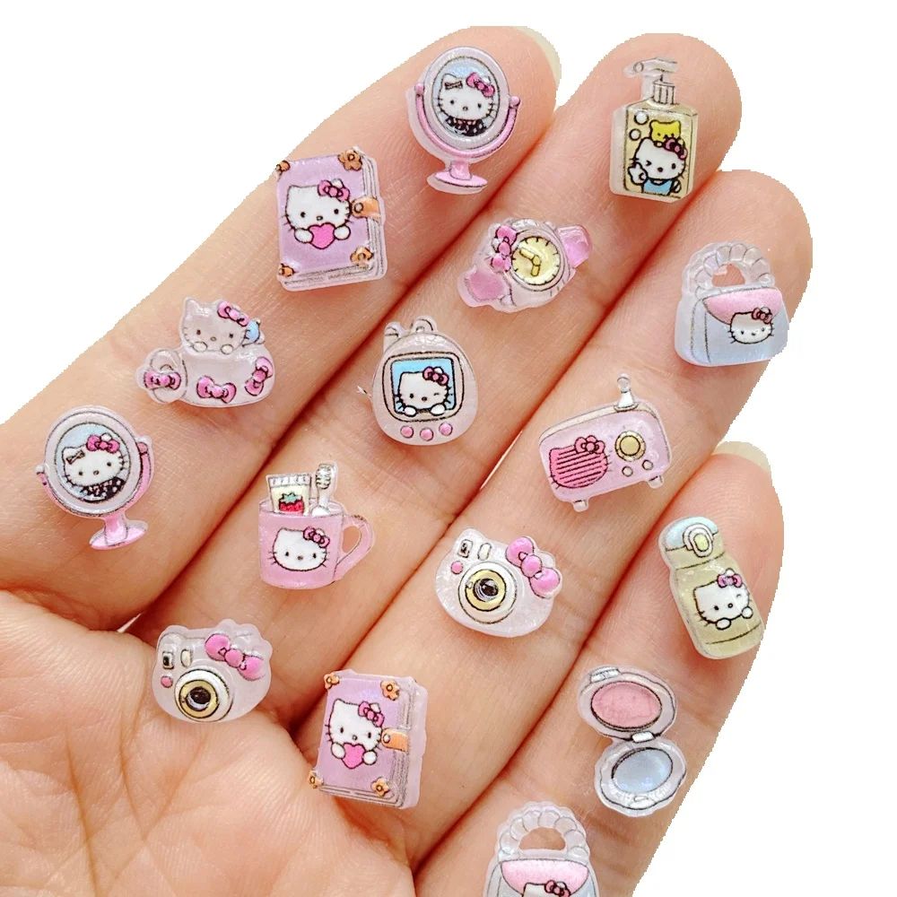 Jewelry Making Journal - 50개 믹스 레진 키튼 메이크업 거울,