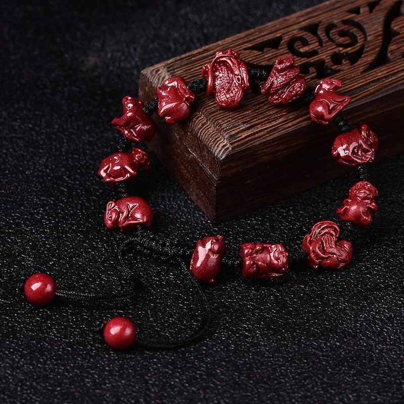 Making Custom Jewelry - 맞춤형 내추럴 레드 오가닉 시나바 중국