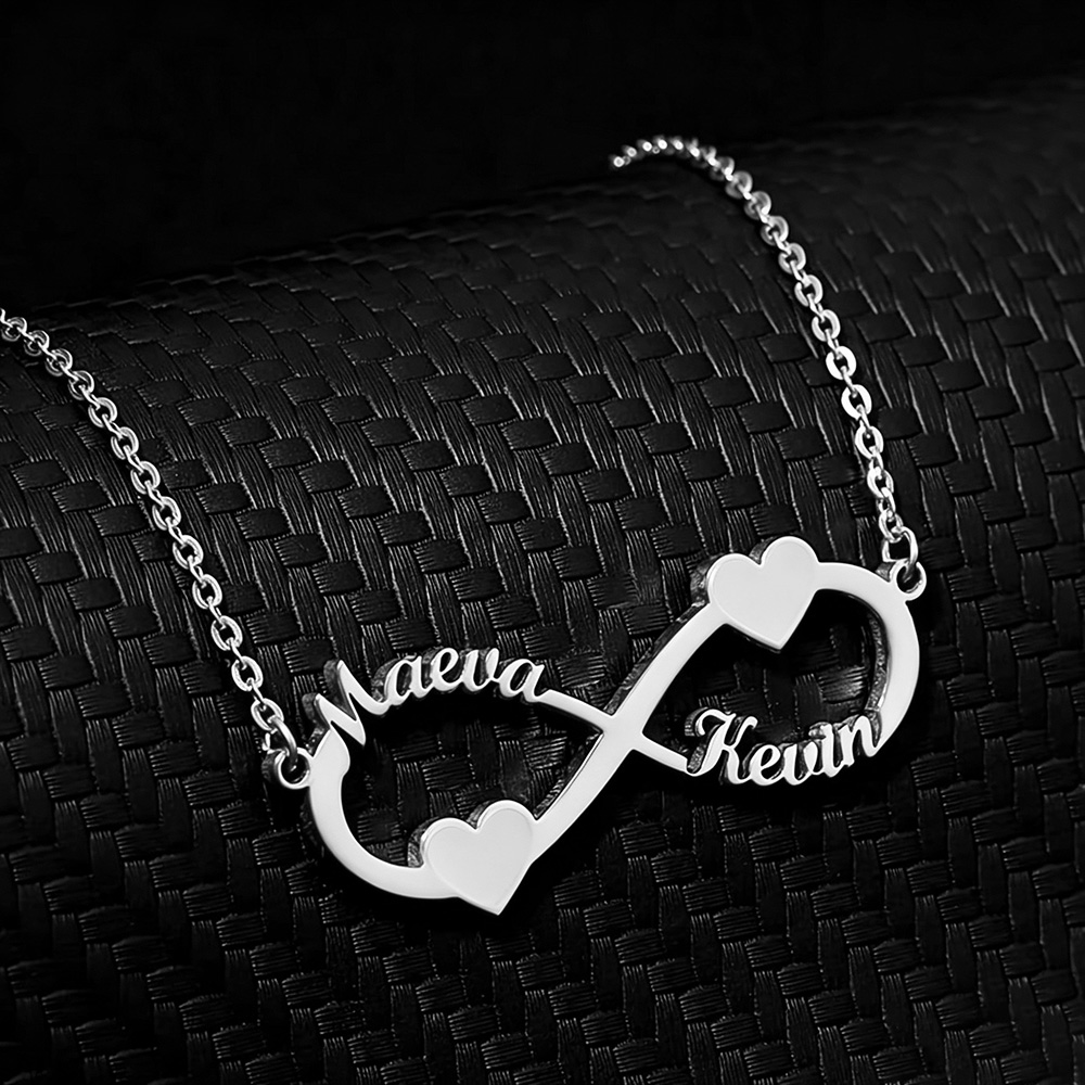 Making Custom Jewelry - 맞춤 이름 목걸이 인피니티 하트 펜던트