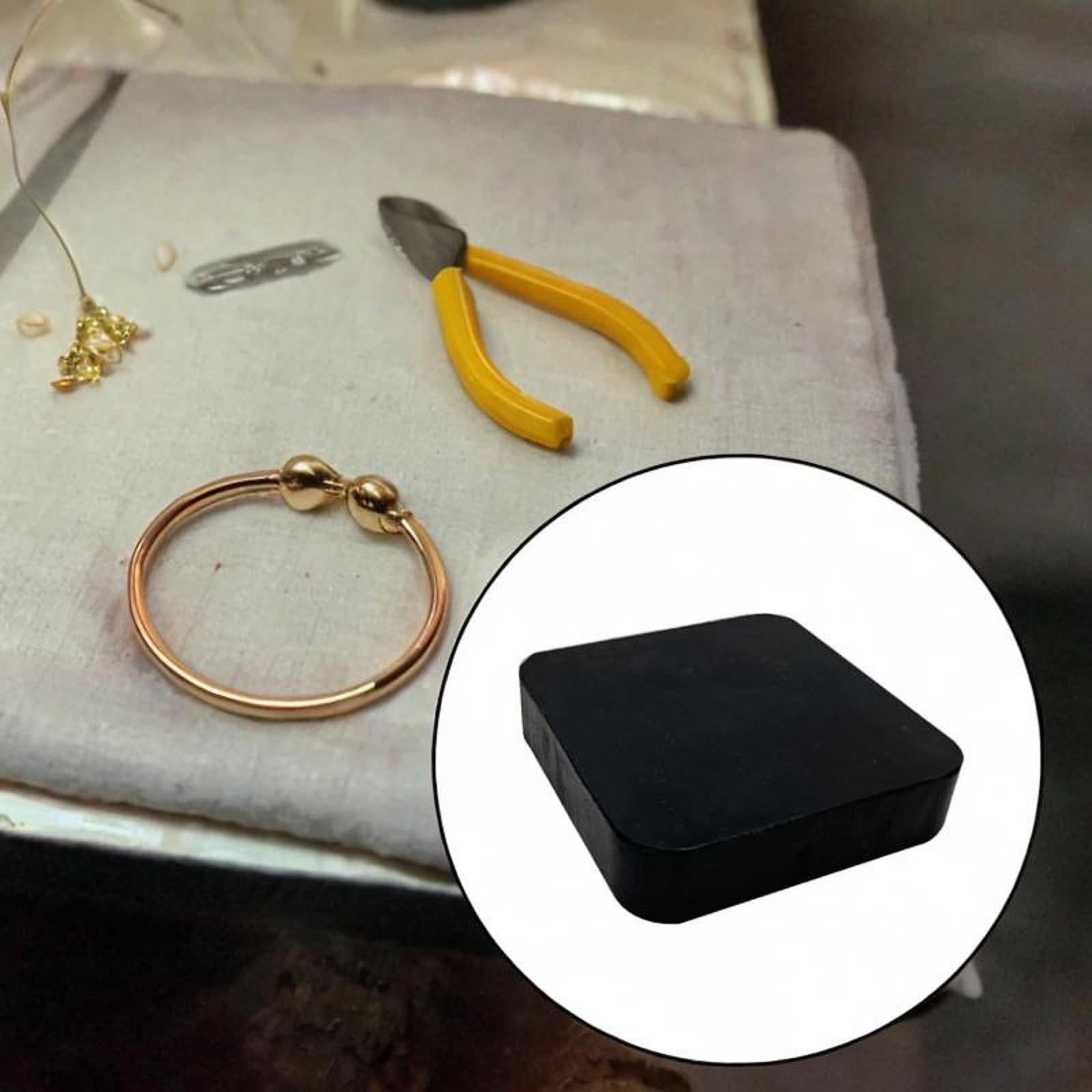 Xtool Jewelry Making - 보석 제작용 고무 벤치 블록 스탬핑