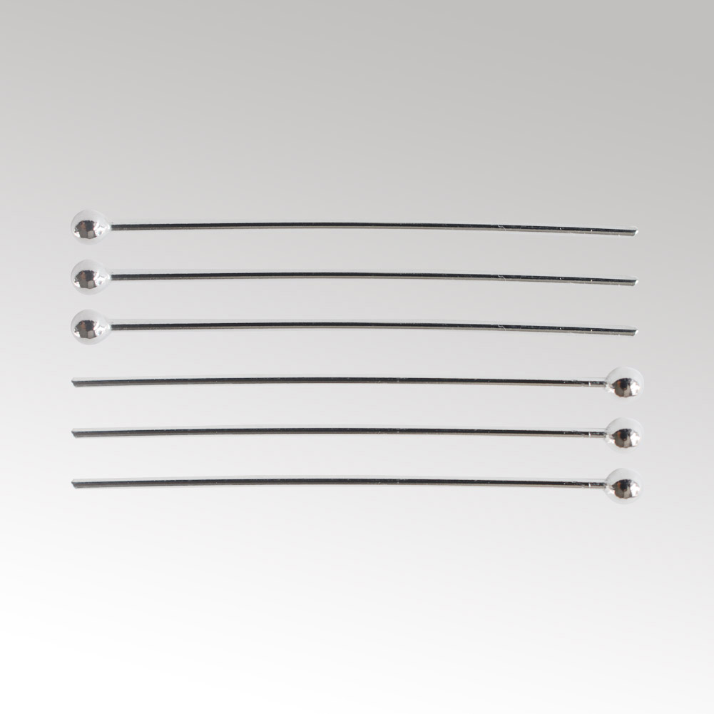 Jewelry Making Head Pins - 925 스털링 실버 볼 헤드 핀
