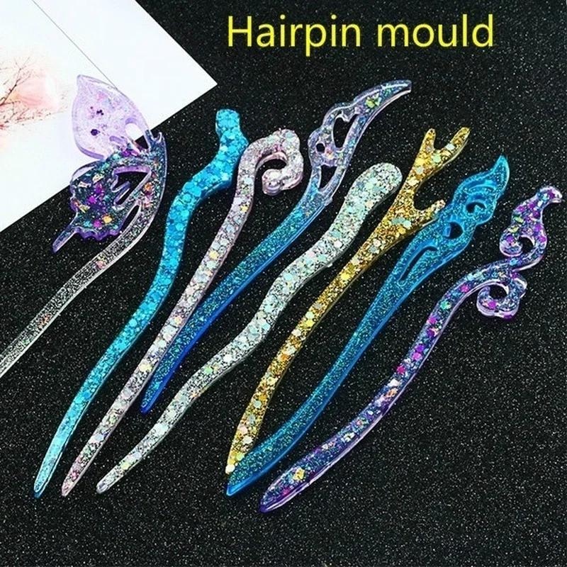 Jewelry Making Resin - 새로운 투명 머리핀 실리콘 특수 금형