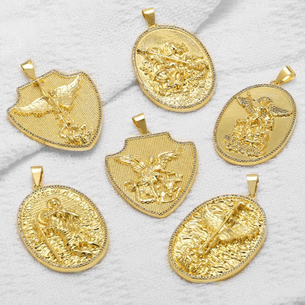 Jewelry Making Michaels - OCESRIO 세인트 마이클 메달 목걸이용 금도금