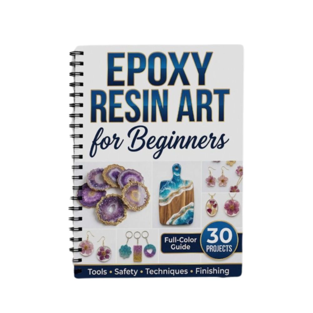 Jewelry Making For Beginners Book - 단계별 에폭시 레진 아트 핸드북 일러스트가