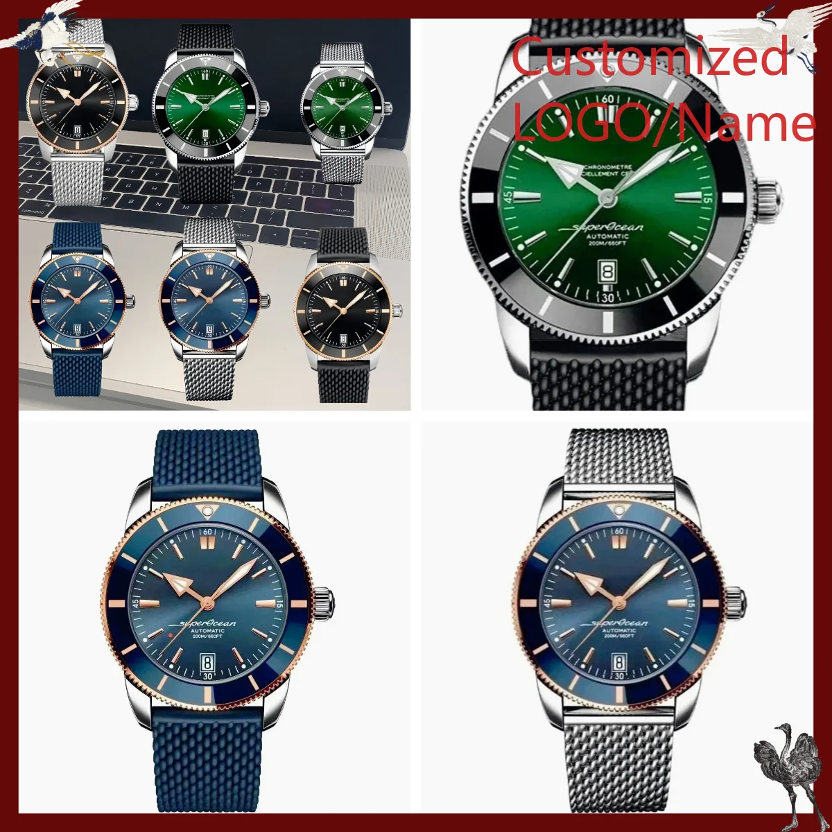 Making Custom Jewelry - A1212 스토어 맞춤형 시계 46mm 남성용