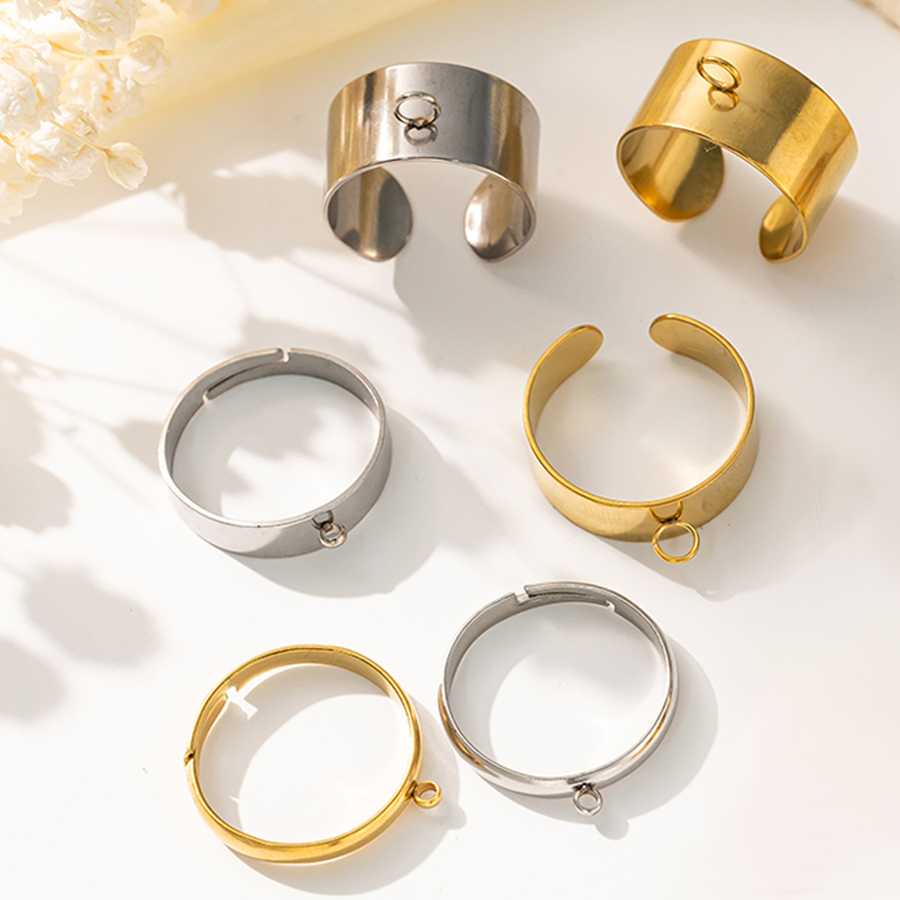 Jewelry Making Ring Tool - 5 개/몫 스테인레스 스틸 골드 컬러