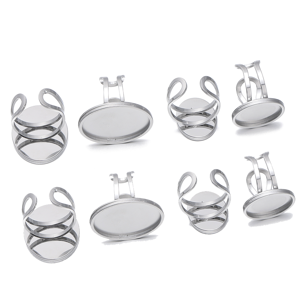 Jewelry Making Ring Tool - 5개/세트 스테인리스 스틸 오픈 링 세팅