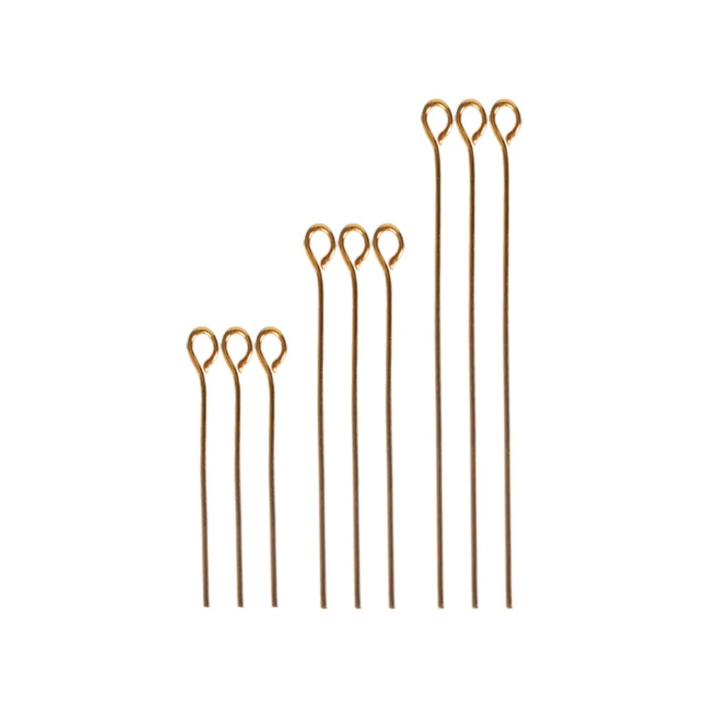 Jewelry Making Head Pins - 200개 미니 금속 와이어 아이핀 16mm