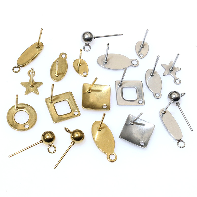 Jewelry Making Metal Supplies - 20pcs 스테인레스 스틸 공예 귀걸이 스터드