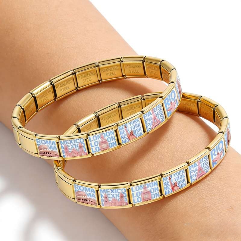 Jewelry Making Newcastle - 스테인리스 스틸 DIY 팔찌 만들기 골드