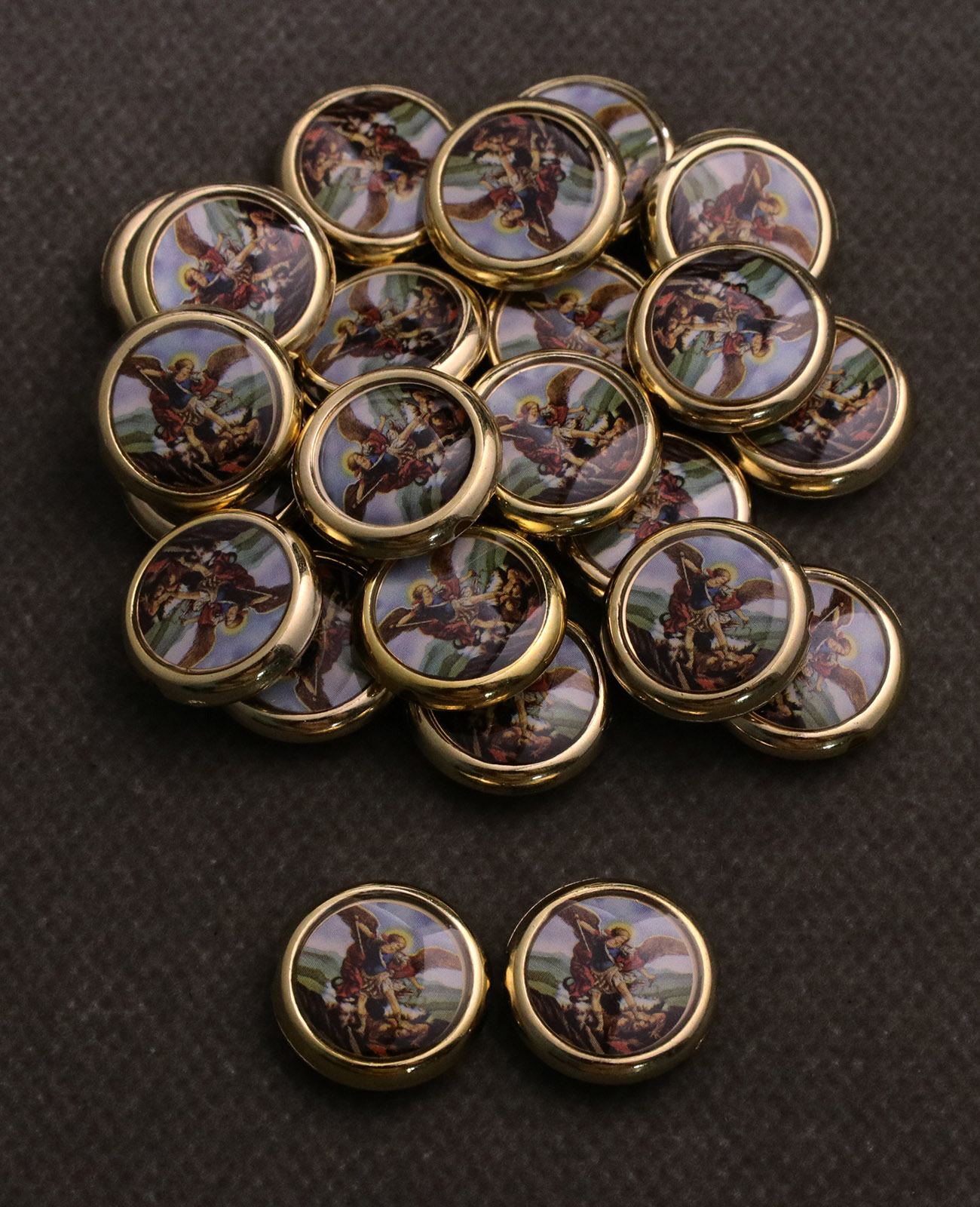 20Pcs 라운드 대천사 세인트 마이클 아이콘 루즈 비 - Jewelry Making Michaels 리뷰 및 가격