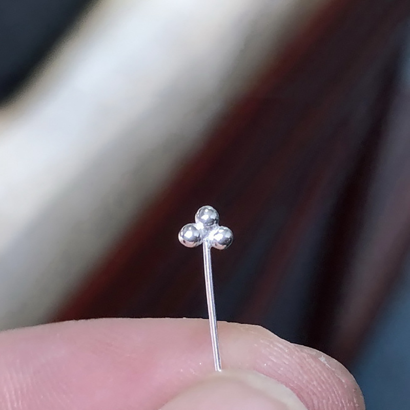 3볼 헤드핀 925 스털링 실버 진주 핀 바늘 펜던트  - Jewelry Making Head Pins 리뷰 및 가격