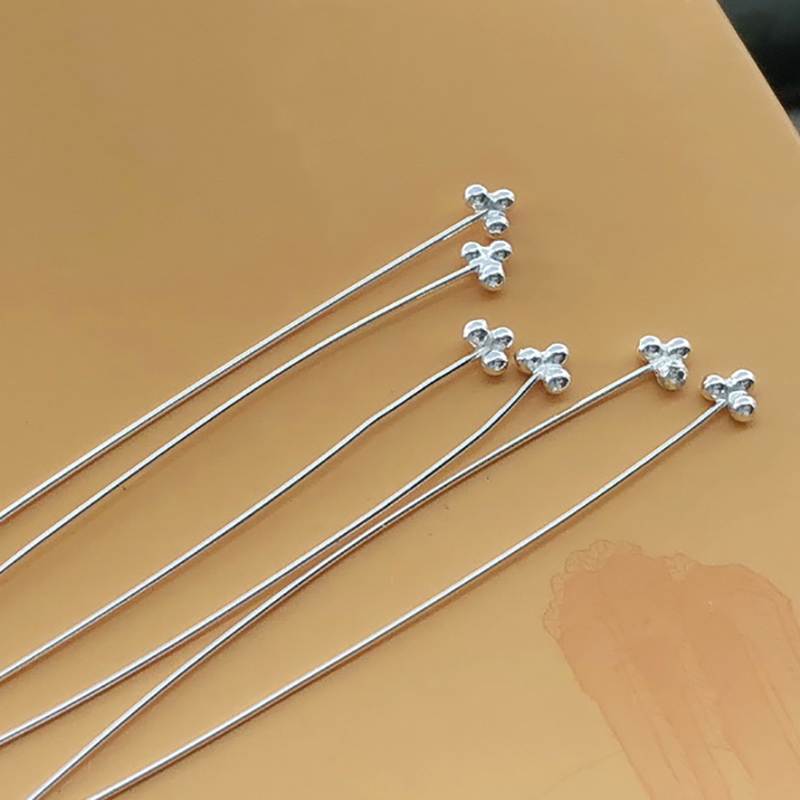 3볼 헤드핀 925 스털링 실버 진주 핀 바늘 펜던트  - Jewelry Making Head Pins 리뷰 및 가격