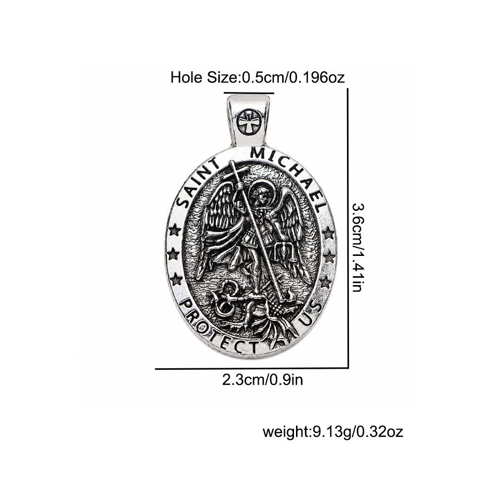 4pcs 빈티지 세인트 마이클 대천사 메달 펜던트 골동 - Jewelry Making Michaels 리뷰 및 가격
