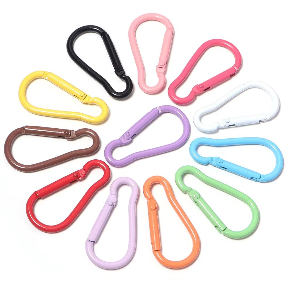 10pcs 알루미늄 조롱박 모양 스프링 걸쇠 열쇠고리  - Jewelry Making Chain 리뷰 및 가격