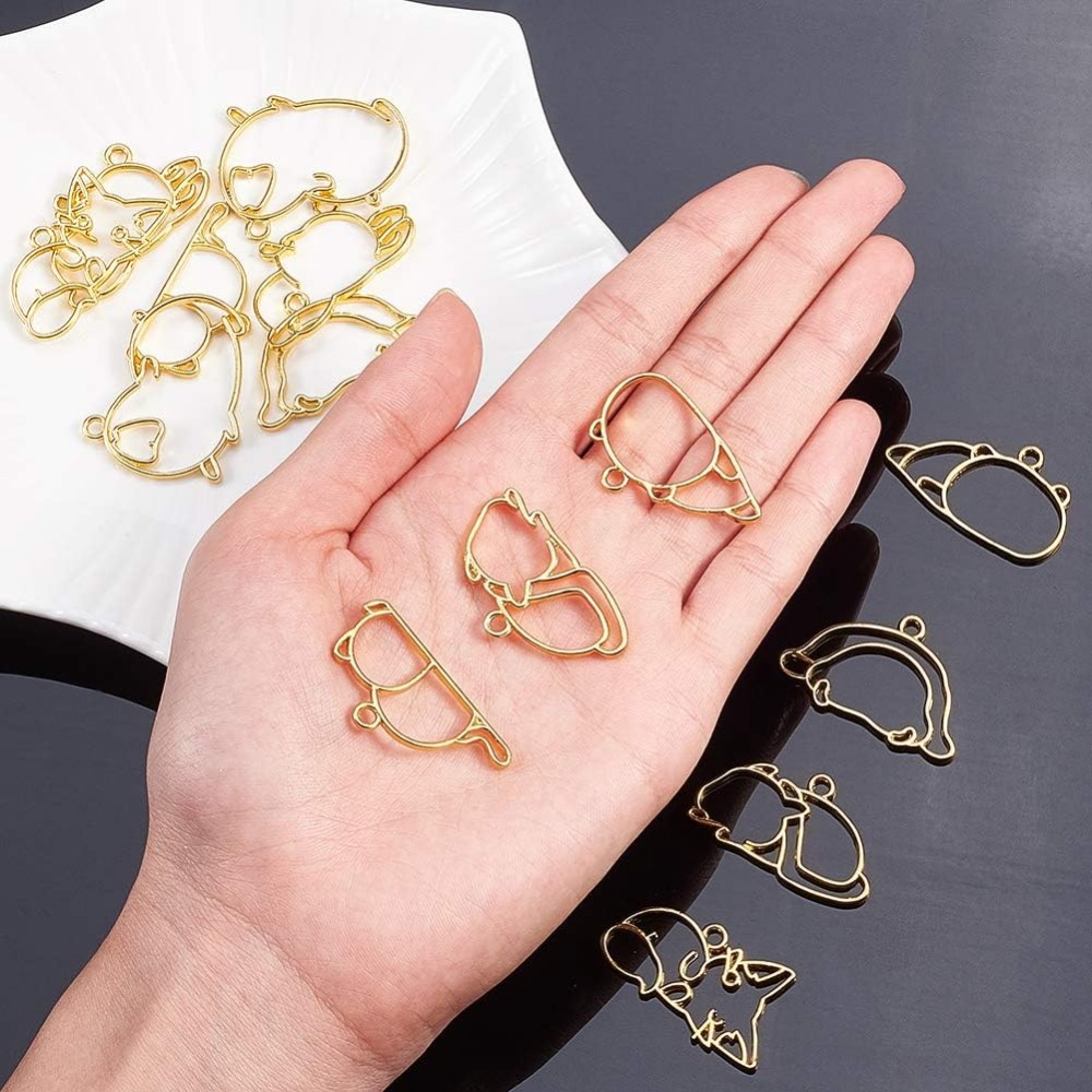 Hibernator 테마 오픈 베젤 참, 7 스타일 합 - Jewelry Making Resin 리뷰 및 가격