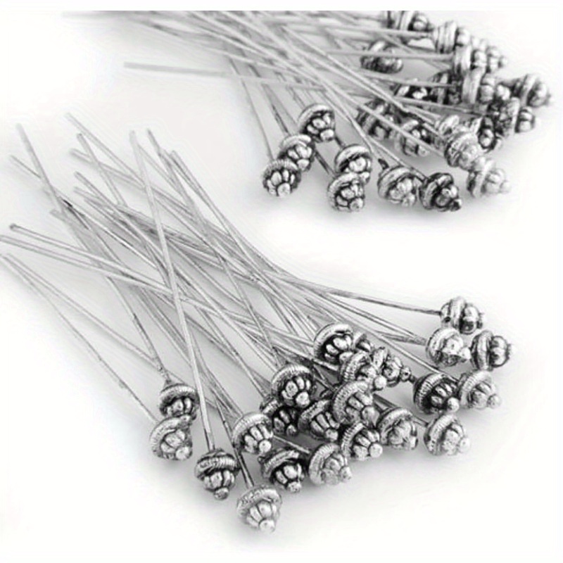 보석 제작용 55mm/2.17인치 헤드 핀 10개, 클 - Jewelry Making Head Pins 리뷰 및 가격