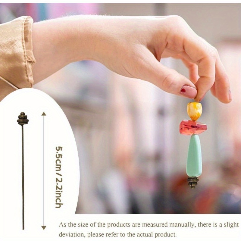 보석 제작용 55mm/2.17인치 헤드 핀 10개, 클 - Jewelry Making Head Pins 리뷰 및 가격