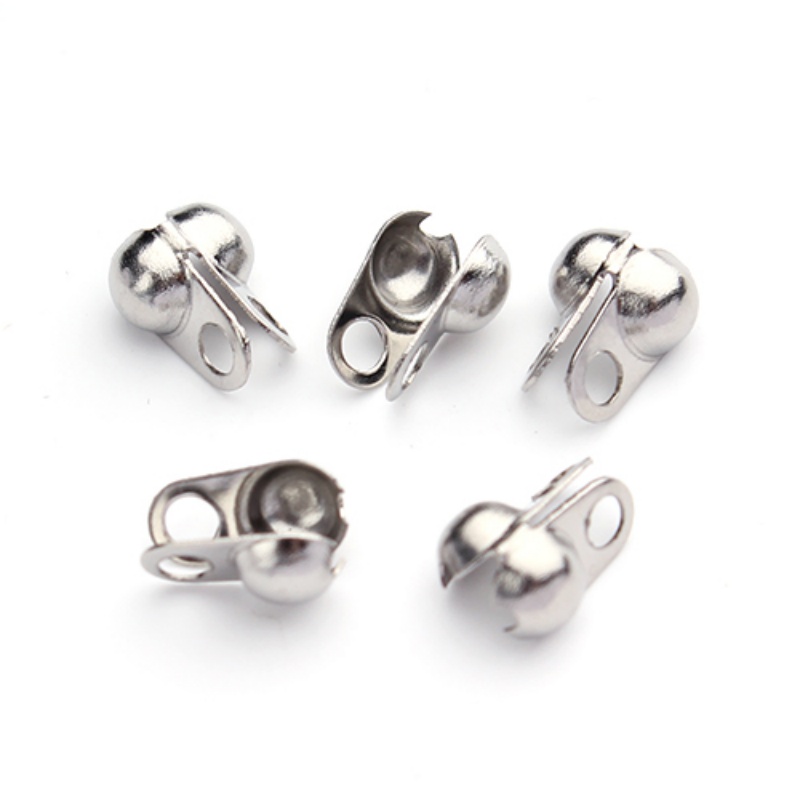 50pcs 스테인레스 스틸 볼 체인 걸쇠 크림프 엔드  - Jewelry Making Chain 리뷰 및 가격