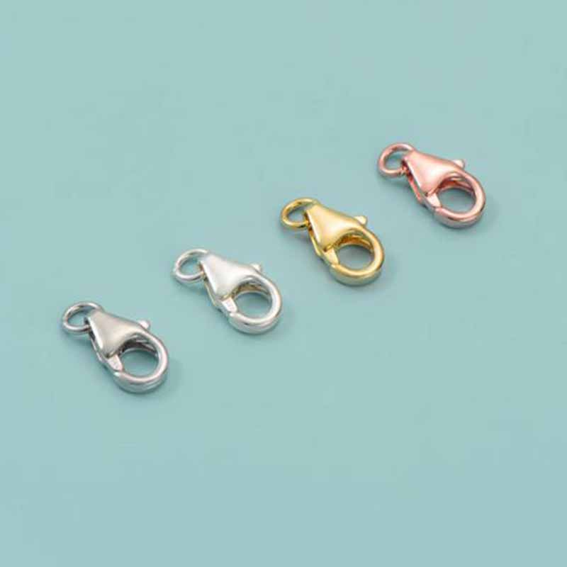 2개 진짜 순은 925 스털링 실버 랍스터 버클 클라스 - Jewelry Making Gold 리뷰 및 가격