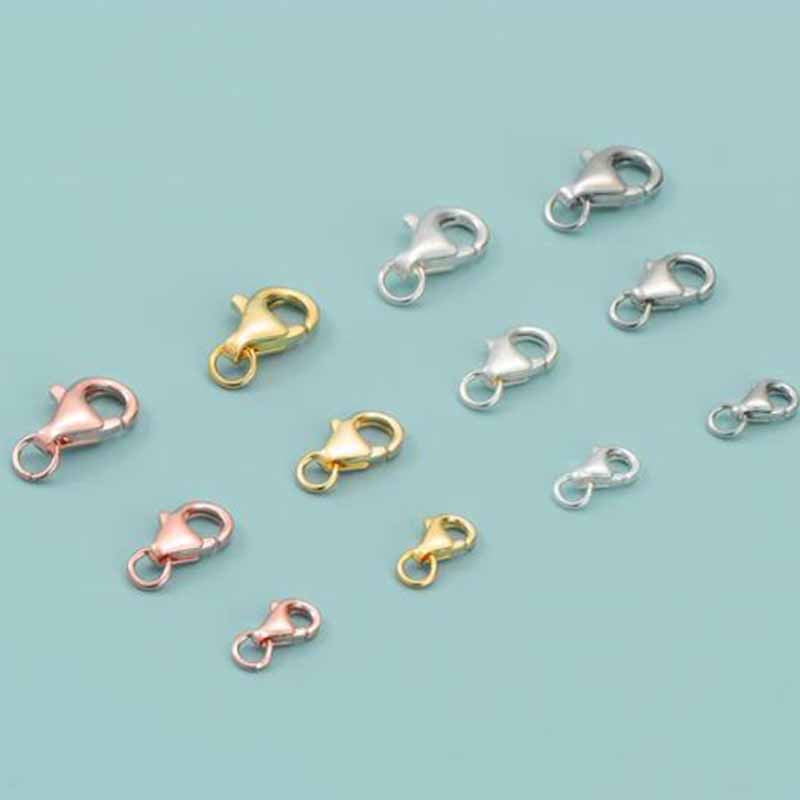 2개 진짜 순은 925 스털링 실버 랍스터 버클 클라스 - Jewelry Making Gold 리뷰 및 가격