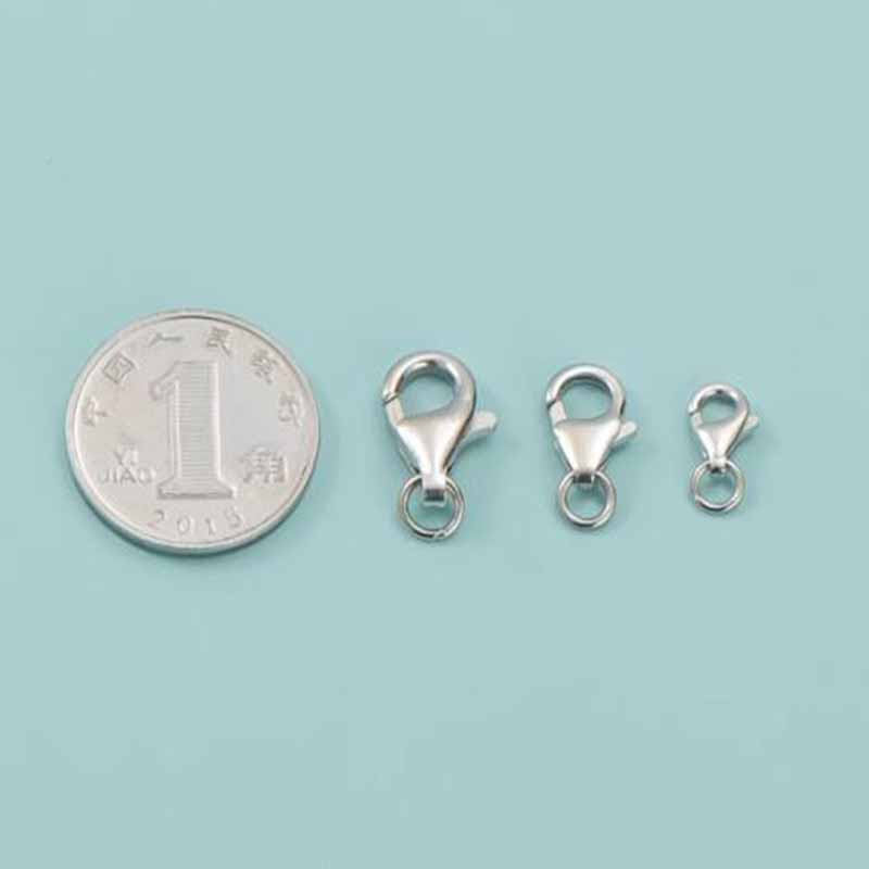 2개 진짜 순은 925 스털링 실버 랍스터 버클 클라스 - Jewelry Making Gold 리뷰 및 가격