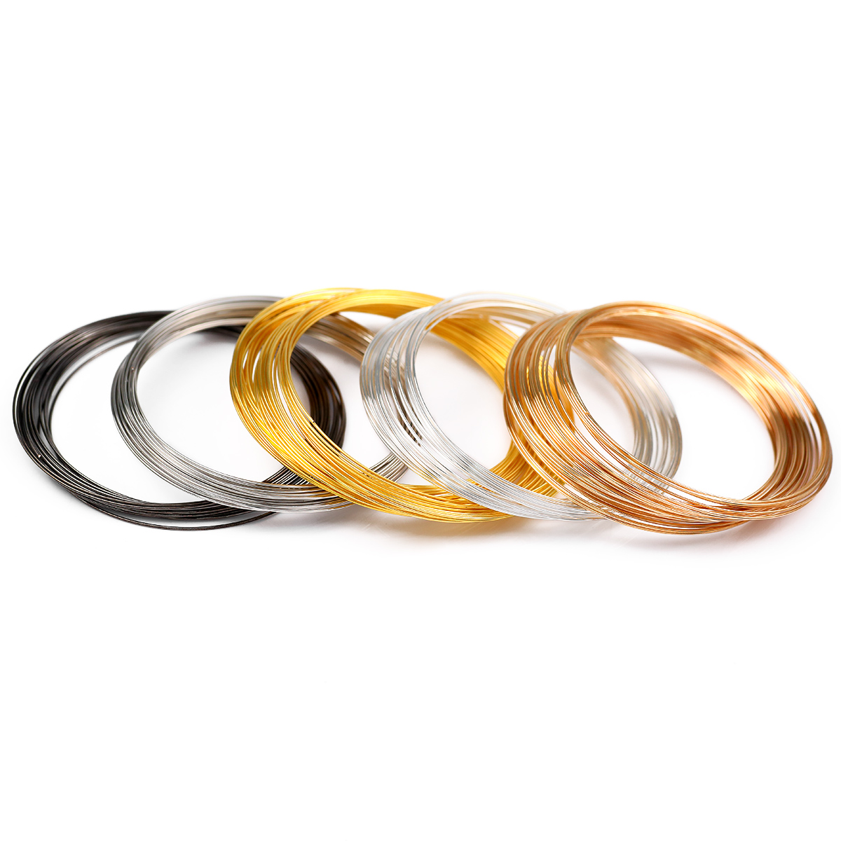 50 루프/로트 0.6mm 메모리 스틸 와이어 쥬얼리  - Memory Wire Bracelet 리뷰 및 가격