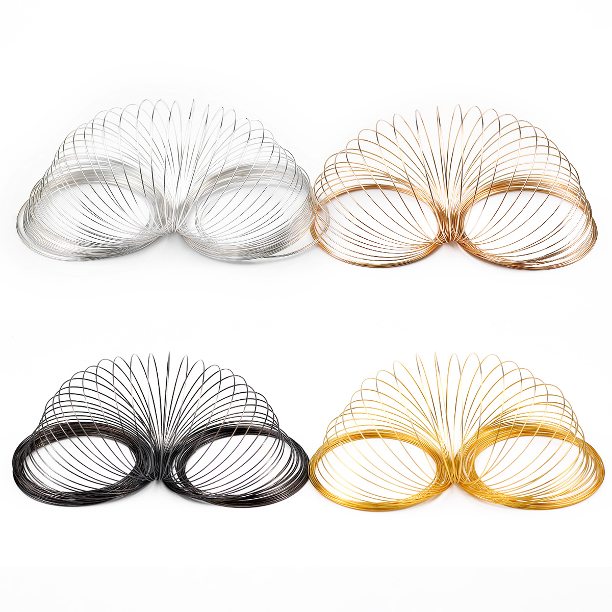 50 루프/로트 0.6mm 메모리 스틸 와이어 쥬얼리  - Memory Wire Bracelet 리뷰 및 가격