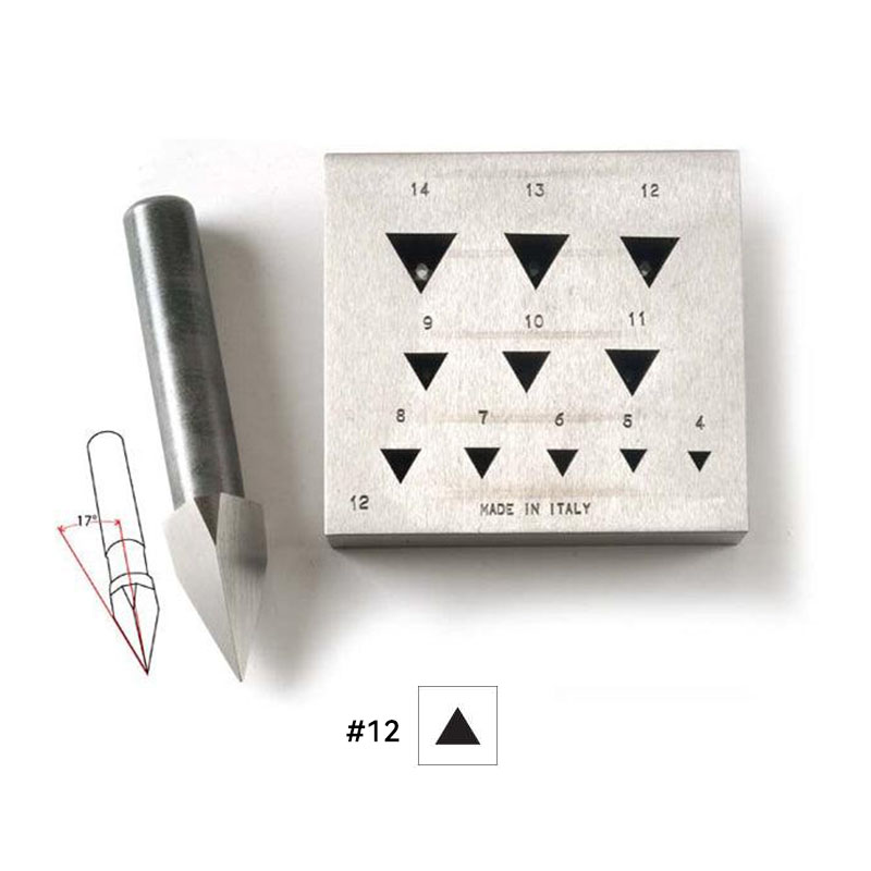 OMO 삼각형 베젤 블록(펀치 포함) 이탈리아산 4-1 - Xtool Jewelry Making 리뷰 및 가격