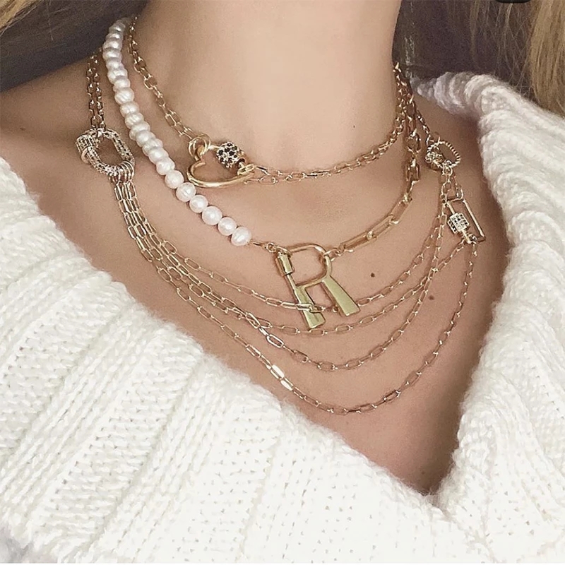 주야 18K 금도금 26개 알파벳 문자 펜던트 패스너  - Jewelry Making Chain 리뷰 및 가격