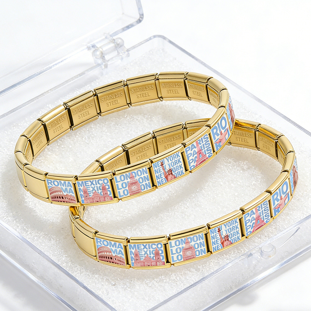 새로운 디자인 성 건물 교회 이탈리아 링크 9mm 스테 - Jewelry Making Newcastle 리뷰 및 가격