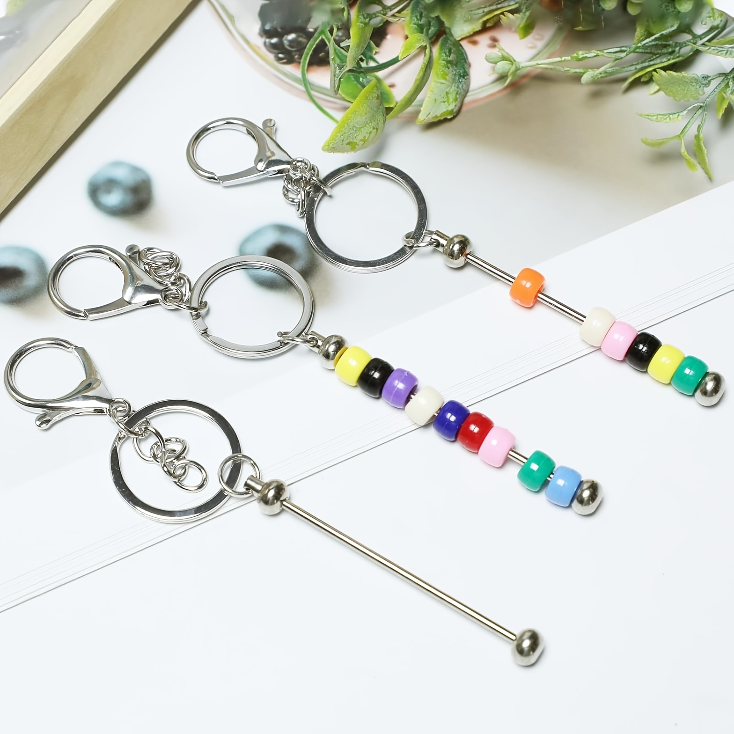 13pcs DIY 수제 구슬 장식 가능 키링 열쇠고리  - Jewelry Making Ring Tool 리뷰 및 가격