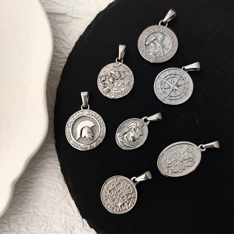 스테인레스 스틸 빈티지 라운드 초상화 코인 성 미카엘  - Jewelry Making Michaels 리뷰 및 가격