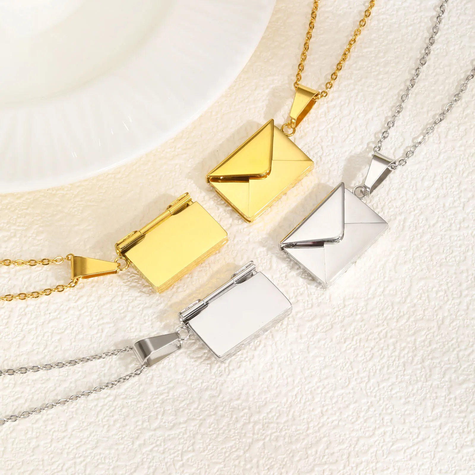개인화 된 사진 로켓 목걸이 봉투 사랑 편지 모양 펜던 - Making Custom Jewelry 리뷰 및 가격