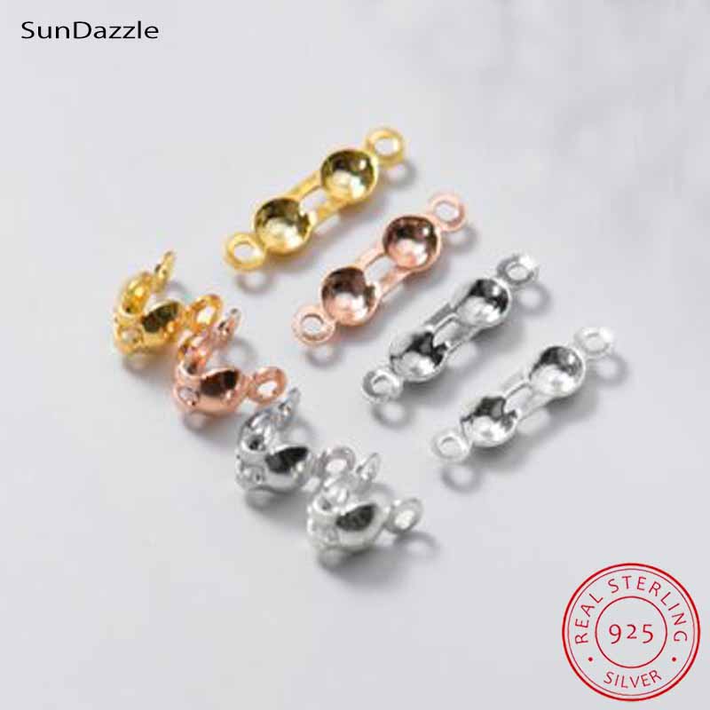 4개 정품 순은 925 스털링 실버 마감 비즈 클래스프 - Jewelry Making Gold 리뷰 및 가격