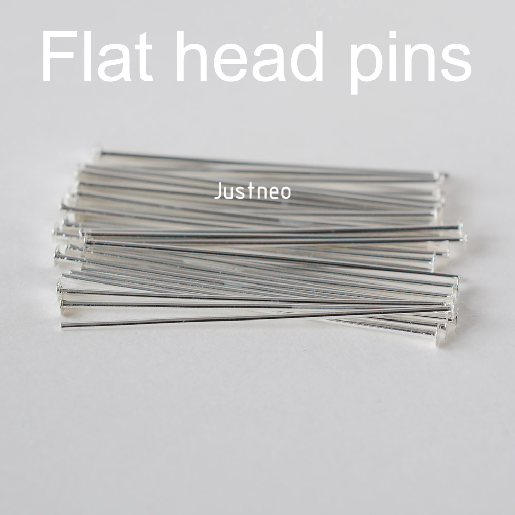 925 스털링 실버 플랫 헤드 핀, 실버 T핀, 쥬얼리 - Jewelry Making Head Pins 리뷰 및 가격
