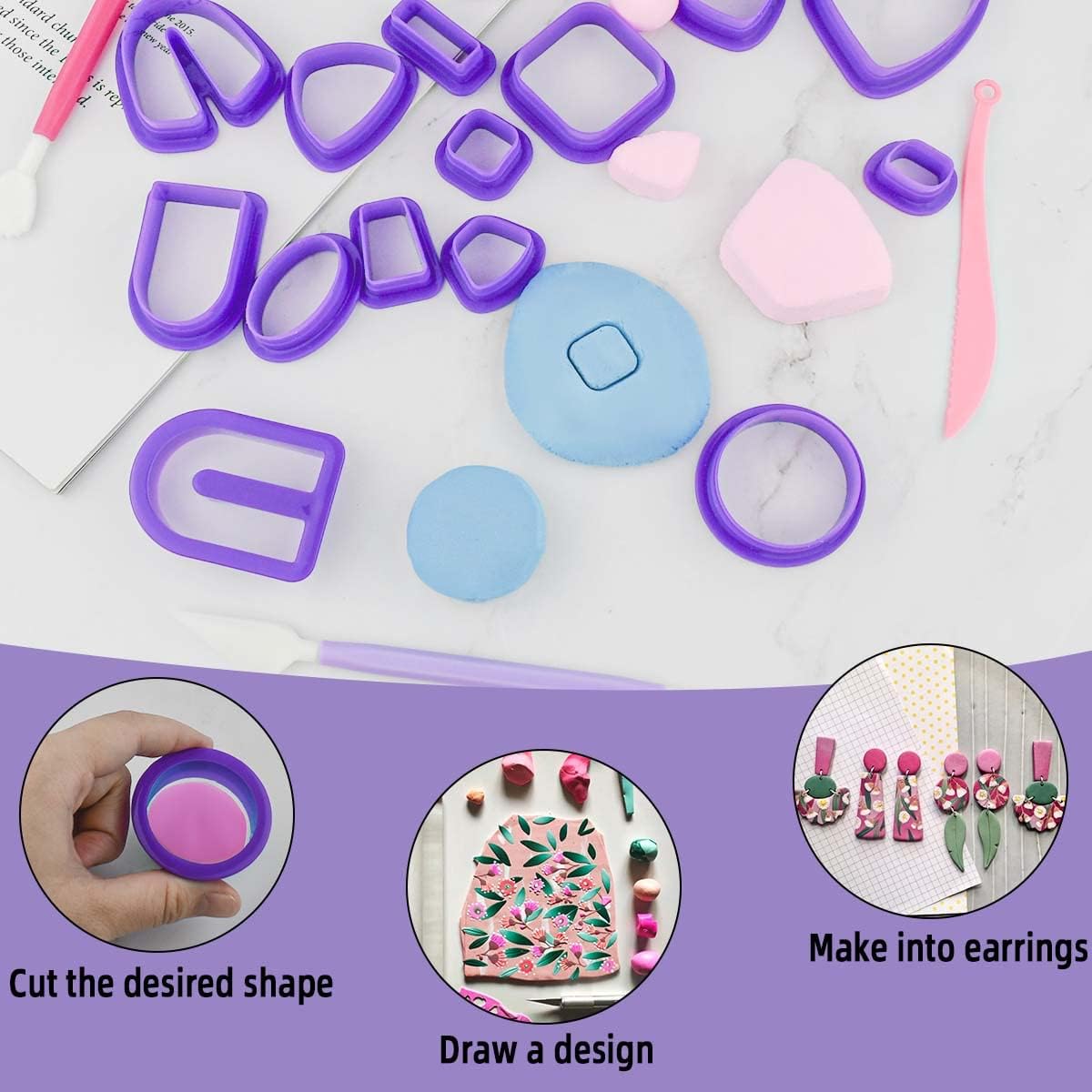 18pcs 도구, 24pcs 오븐 베이킹 클레이, 십대 - Jewelry Making Ring Tool 리뷰 및 가격
