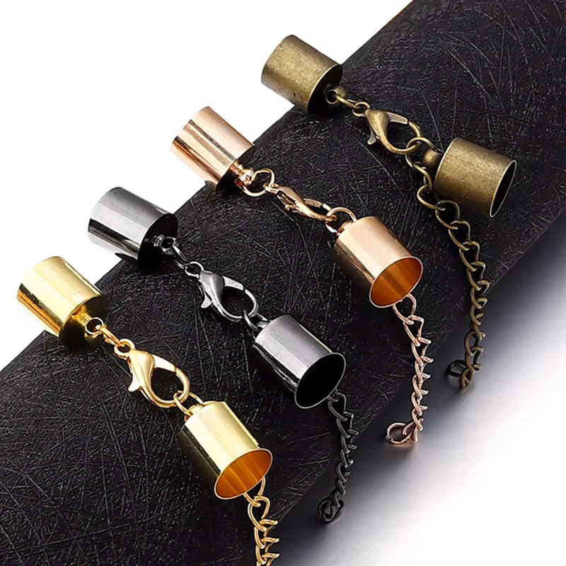 10 세트 가죽 코드 엔드 캡 랍스터 걸쇠 확장 체인  - Jewelry Making Chain 리뷰 및 가격