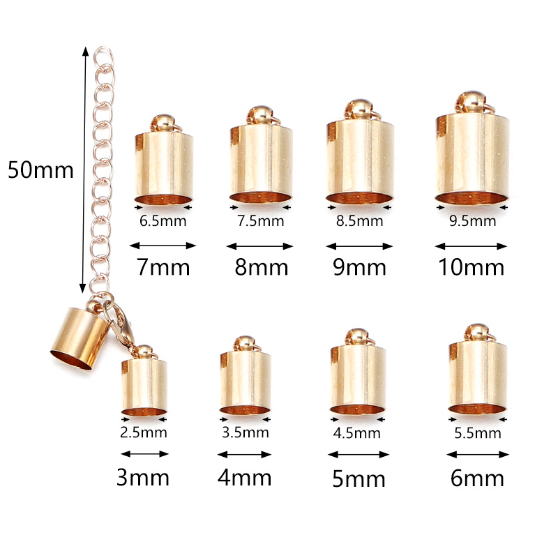 10 세트 가죽 코드 엔드 캡 랍스터 걸쇠 확장 체인  - Jewelry Making Chain 리뷰 및 가격
