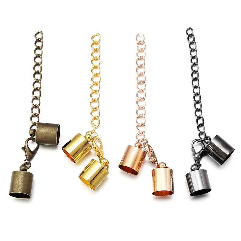 10 세트 가죽 코드 엔드 캡 랍스터 걸쇠 확장 체인  - Jewelry Making Chain 리뷰 및 가격