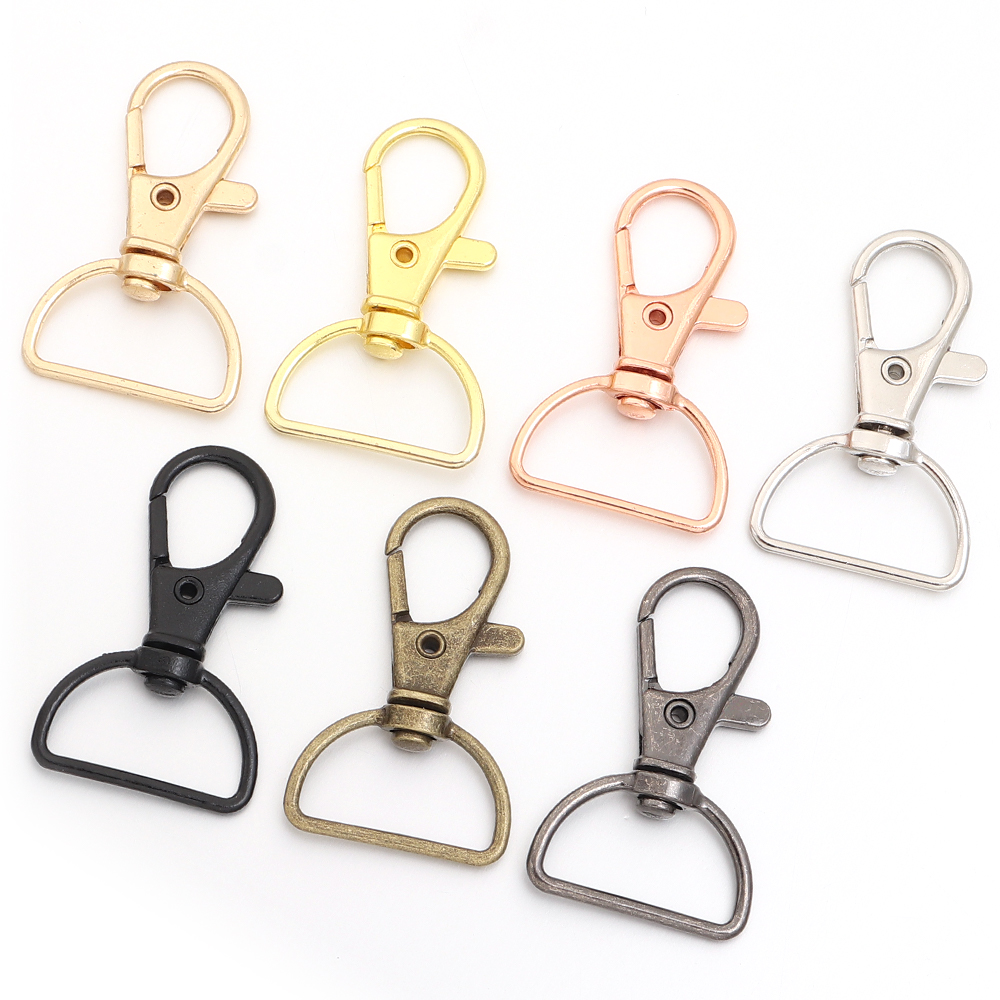 10개/세트 금속 회전식 클래스프 D링 랜야드 스냅 훅 - Jewelry Making Chain 리뷰 및 가격