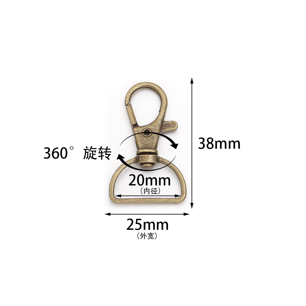 10개/세트 금속 회전식 클래스프 D링 랜야드 스냅 훅 - Jewelry Making Chain 리뷰 및 가격