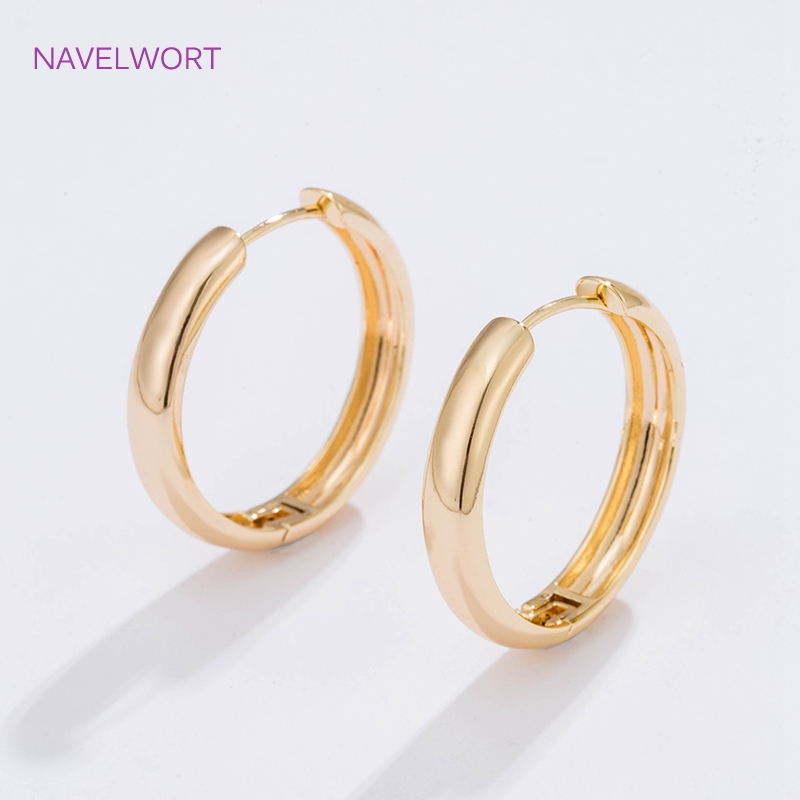 6가지 사이즈의 금도금 원형 후프 귀걸이 여성용 선물, - Jewelry Making Gold 리뷰 및 가격
