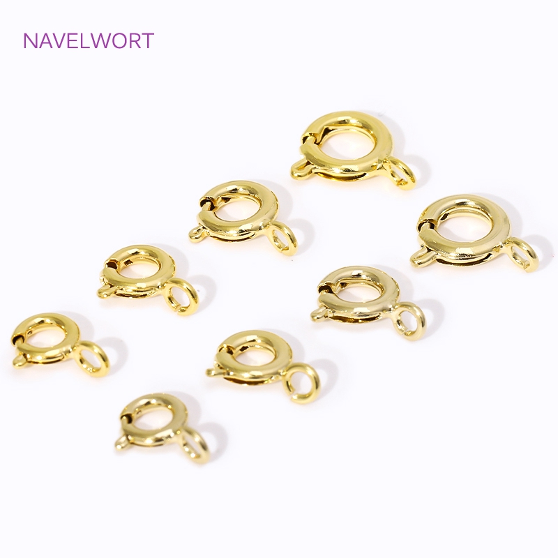 14K/18K 금도금 황동 스프링 클래스프, 5/5.5 - Jewelry Making Metal Supplies 리뷰 및 가격