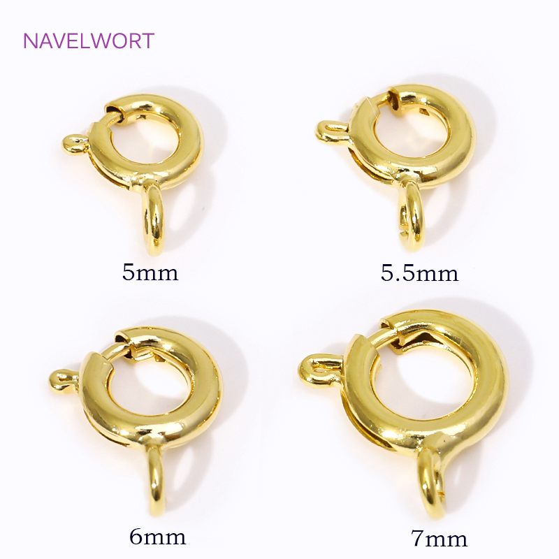 14K/18K 금도금 황동 스프링 클래스프, 5/5.5 - Jewelry Making Metal Supplies 리뷰 및 가격